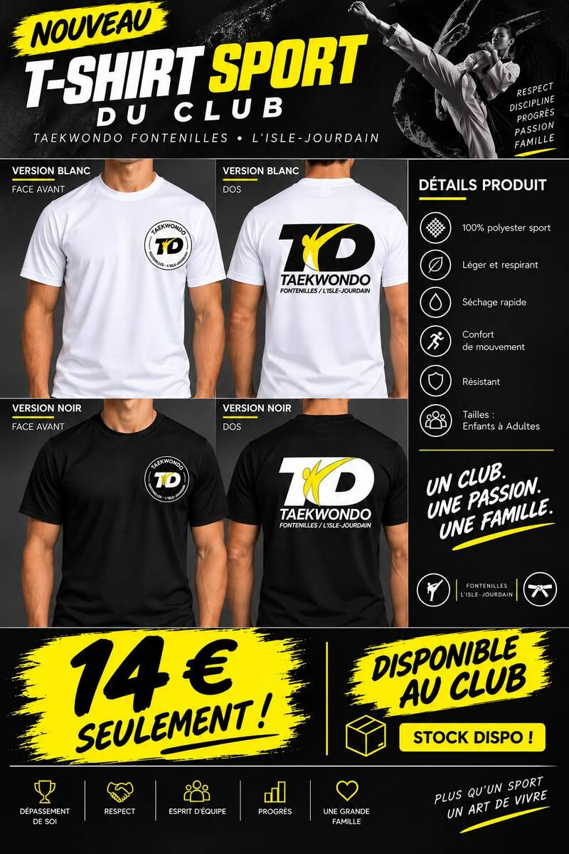 C'est nouveau dans la boutique du club ! 🥋🔥