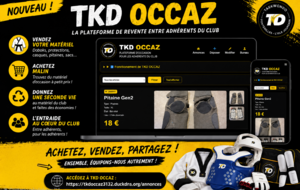 🛍️ NOUVEAU – TKD OCCAZ 🥋