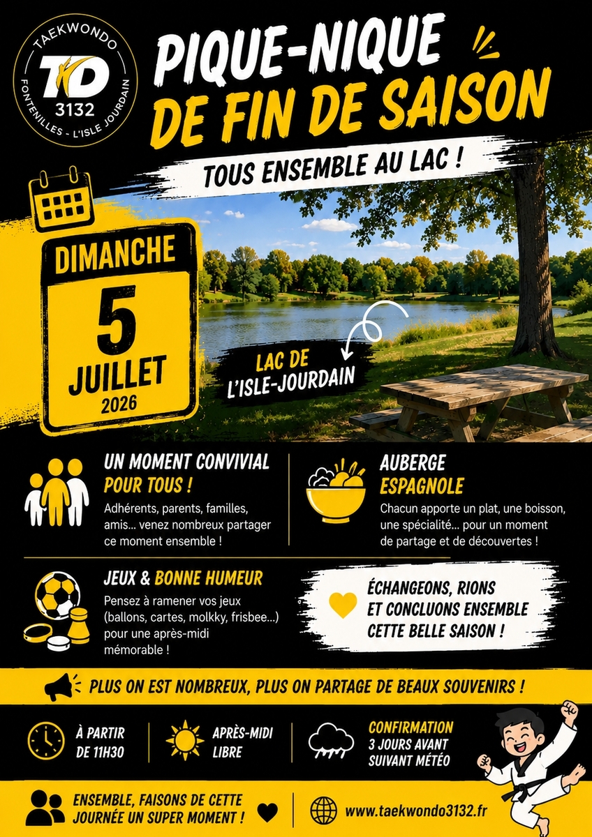 🌞🥋 PIQUE-NIQUE DE FIN DE SAISON 🥋🌞